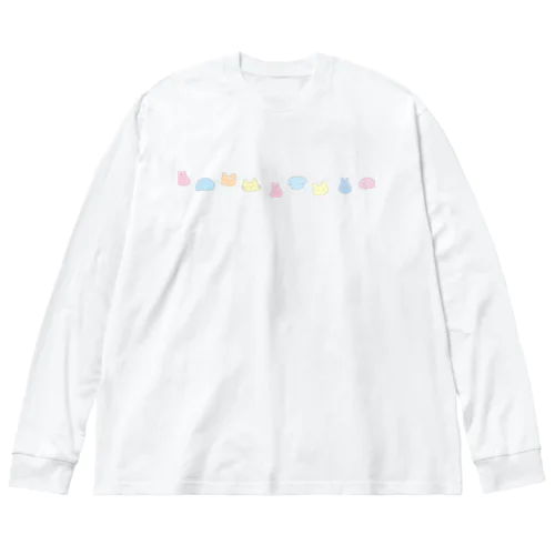 ゆるいどうぶつたち ビッグシルエットロングスリーブTシャツ