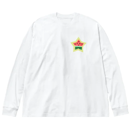 スイカスター Big Long Sleeve T-Shirt