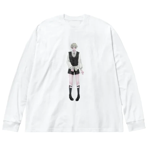 白薔薇くん Big Long Sleeve T-Shirt