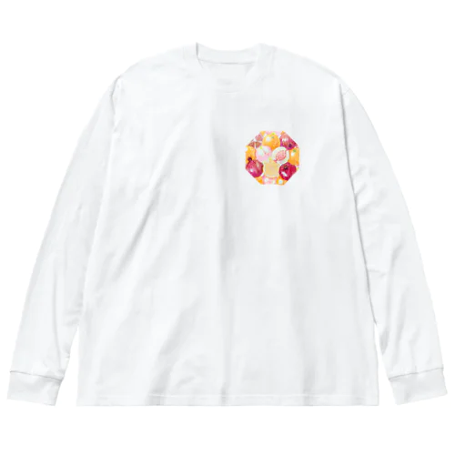 幸運を呼ぶスピリチュアルフルーツ☆「三柑の実」八角形 Big Long Sleeve T-Shirt