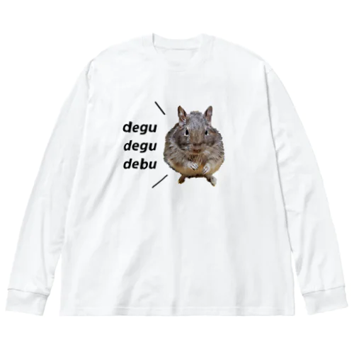 degu degu debu ビッグシルエットロングスリーブTシャツ