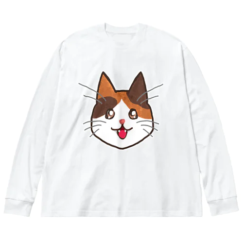 三毛猫ちゃん Big Long Sleeve T-Shirt