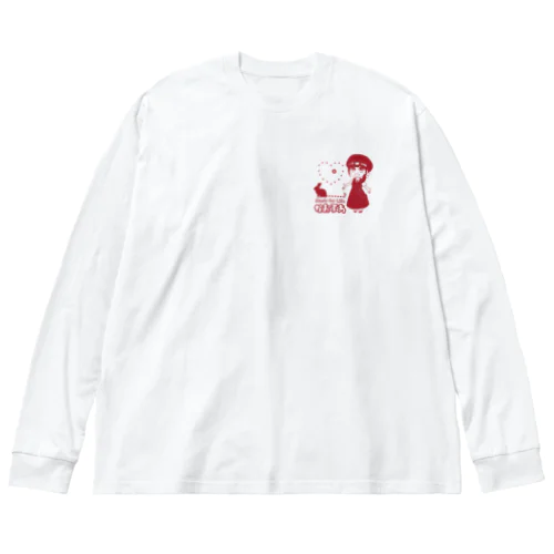 かおふあ -Music for Life- (赤) ビッグシルエットロングスリーブTシャツ