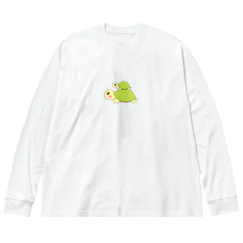 亀の親子 Big Long Sleeve T-Shirt