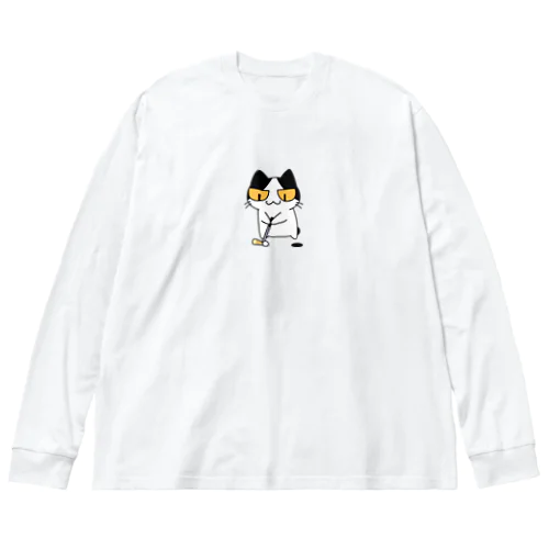 ねこゴルフ ビッグシルエットロングスリーブTシャツ