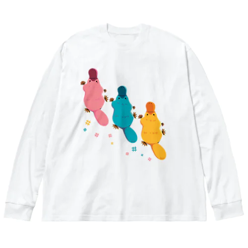 カモノハシ・カラー2 Big Long Sleeve T-Shirt