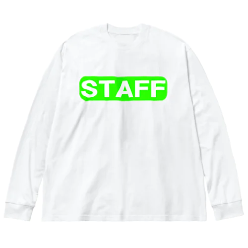 STAFF　ー両面ﾌﾟﾘﾝﾄ ビッグシルエットロングスリーブTシャツ