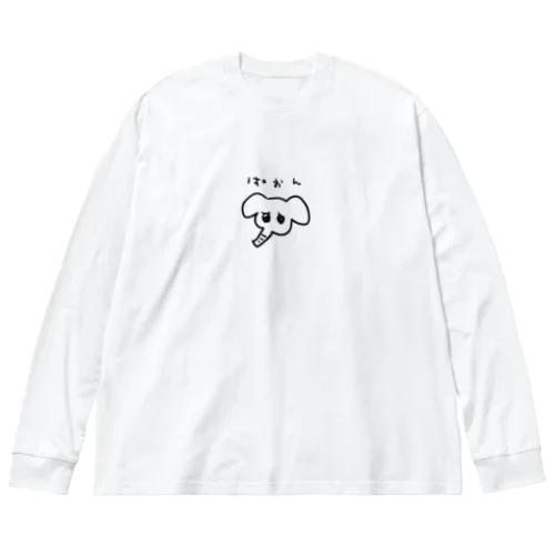 ぱおんのやつ ビッグシルエットロングスリーブTシャツ