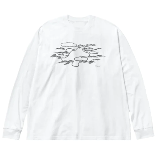 お昼寝するだいだらぼっち Big Long Sleeve T-Shirt