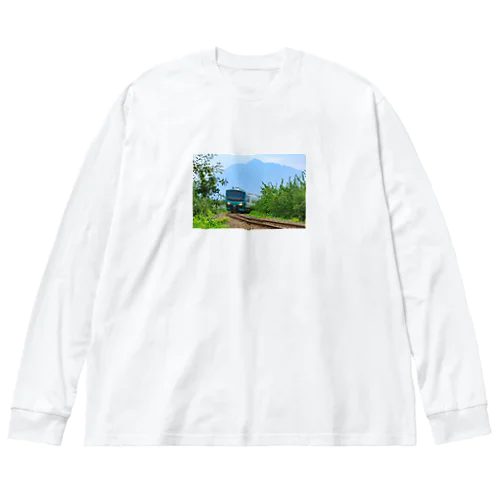 五能線（岩木山） Big Long Sleeve T-Shirt