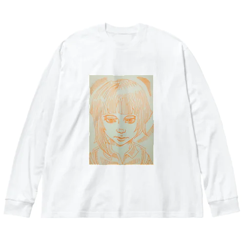 美人画シリーズ Big Long Sleeve T-Shirt