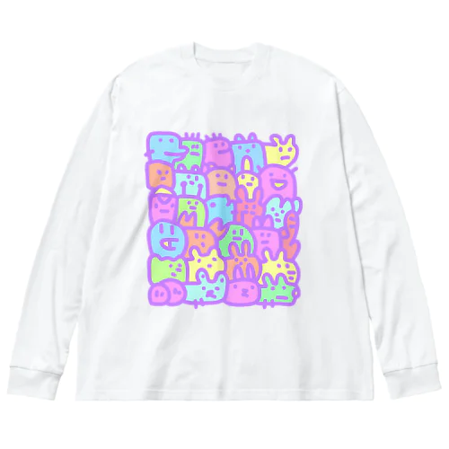 すし詰めくん ビッグシルエットロングスリーブTシャツ