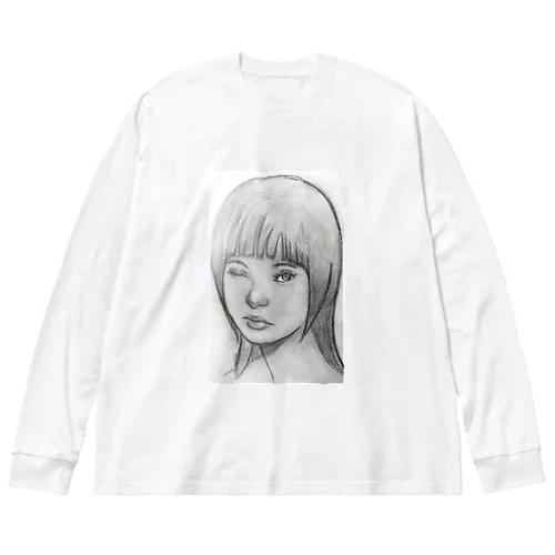 美人画シリーズ ビッグシルエットロングスリーブTシャツ