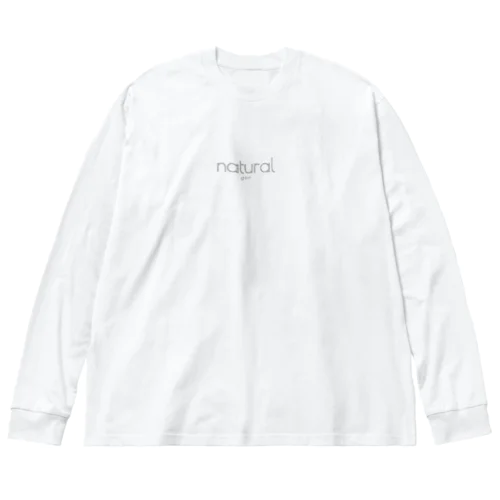 natural ビッグシルエットロングスリーブTシャツ