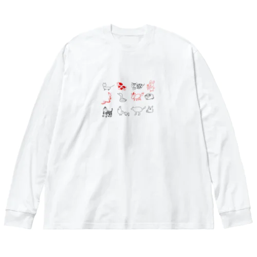 干支さんたち ビッグシルエットロングスリーブTシャツ