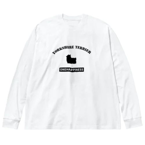 ONEHAPPINESS　ヨークシャーテリア ビッグシルエットロングスリーブTシャツ