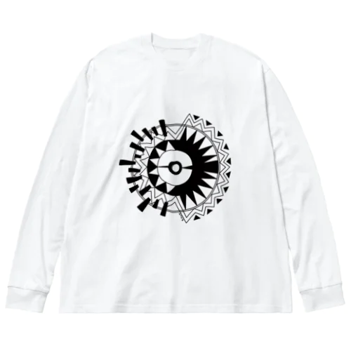 ソニカ_輝く鳥の文様 Big Long Sleeve T-Shirt