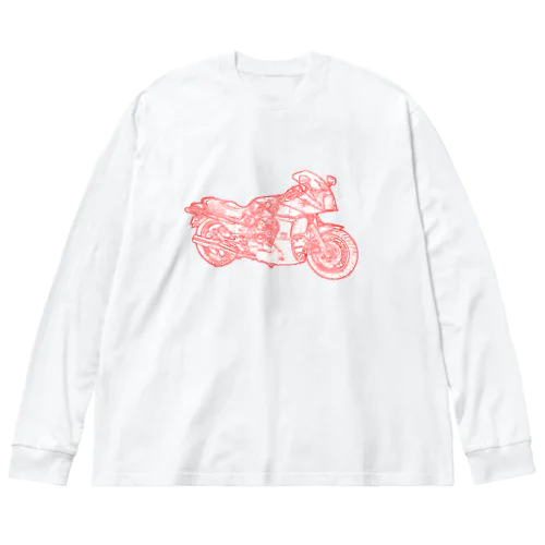 GPZ　Ninja忍者　ー両面ﾌﾟﾘﾝﾄ ビッグシルエットロングスリーブTシャツ