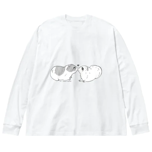 モルモット001 ビッグシルエットロングスリーブTシャツ