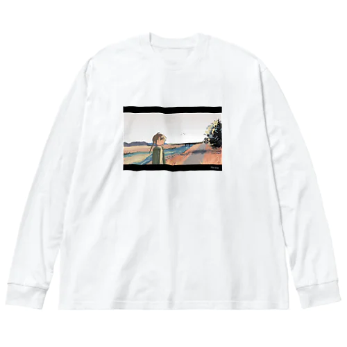冬の河川敷 Big Long Sleeve T-Shirt