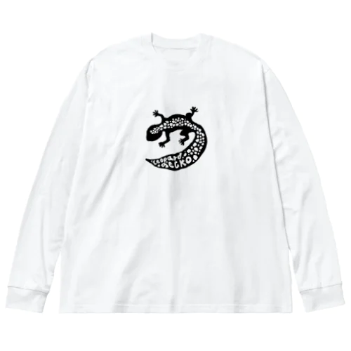 レオパシルエットロングＴシャツ Big Long Sleeve T-Shirt