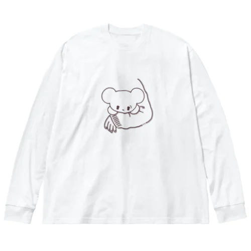 ラッキーアイテム「しろくま」 ビッグシルエットロングスリーブTシャツ