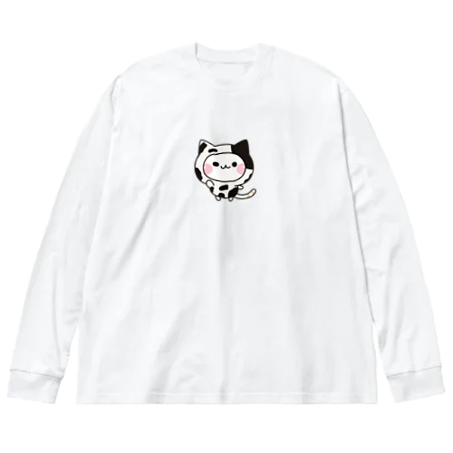 気づかいのできるネコ　牛さんver. Big Long Sleeve T-Shirt