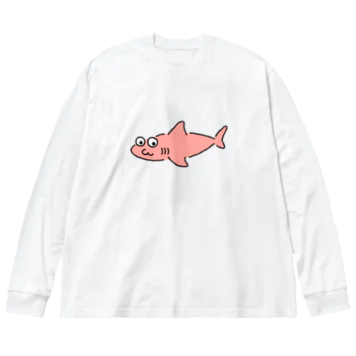 サメ？はピンク Big Long Sleeve T-Shirt