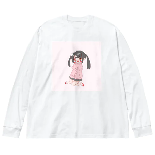 ぴえん ビッグシルエットロングスリーブTシャツ