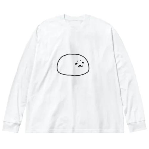 あざらしの赤ちゃん👶（daifuku） ビッグシルエットロングスリーブTシャツ