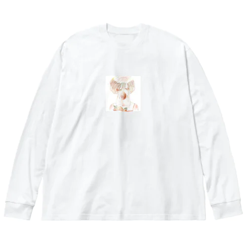 女子フリーアイコン Big Long Sleeve T-Shirt