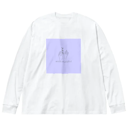 HAEMIN Offical GOODS Flower Ver. ビッグシルエットロングスリーブTシャツ