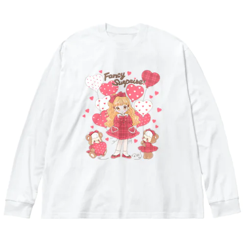 ♡Valentine’s Heart Balloon♡ Big Long Sleeve T-Shirt