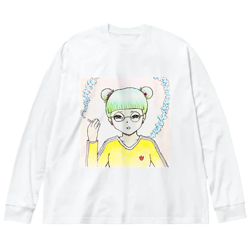 チャイナガール ビッグシルエットロングスリーブTシャツ