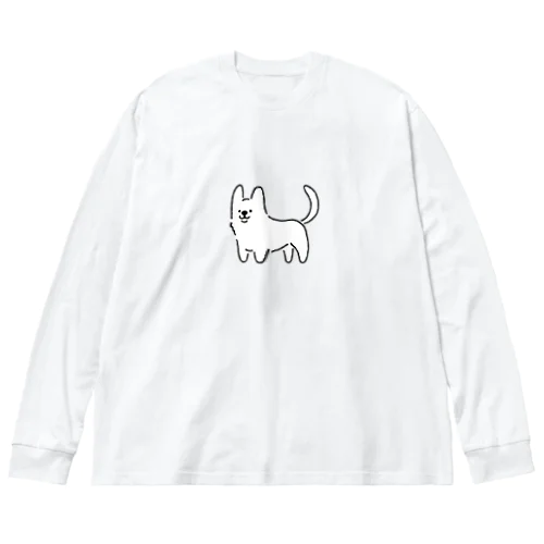 コーギー真っ白しっぽ Big Long Sleeve T-Shirt