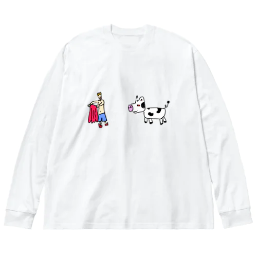 マ◯ケルは狂牛が現れても怯まない。  Big Long Sleeve T-Shirt