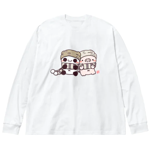 ぬくぬくぱんとん ビッグシルエットロングスリーブTシャツ