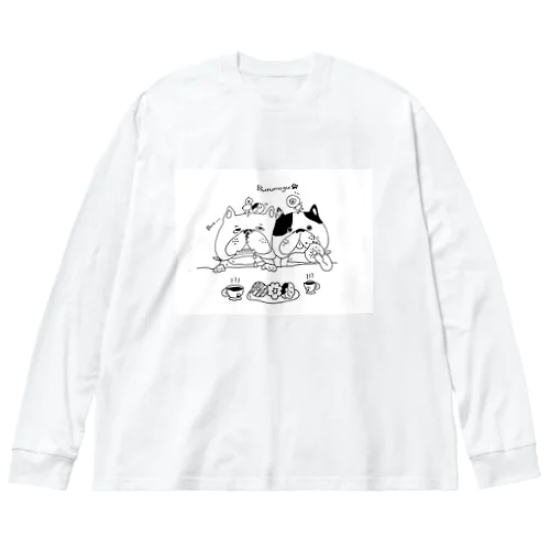 Bururuモノクロ Big Long Sleeve T-Shirt