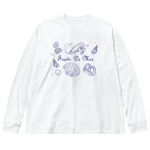 fruits de mer ビッグシルエットロングスリーブTシャツ