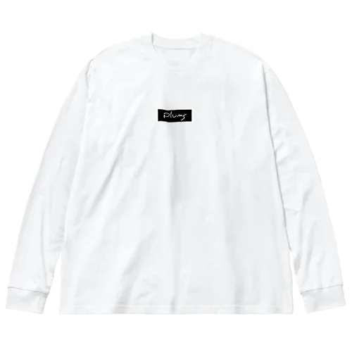 plums 黒ロゴ Big Long Sleeve T-Shirt