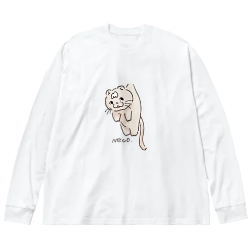 つられ猫トム ビッグシルエットロングスリーブTシャツ