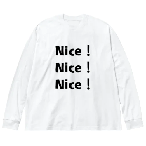 Nice！Nice！Nice！ ビッグシルエットロングスリーブTシャツ