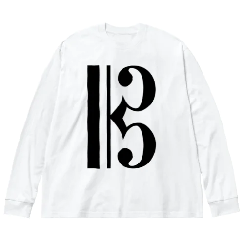 ストリートなAlto Clef-ハ音記号- Big Long Sleeve T-Shirt