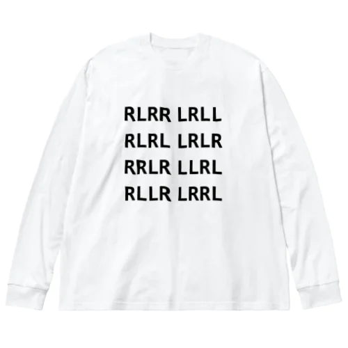 ドラム　４種パラディドル　no.1 Big Long Sleeve T-Shirt