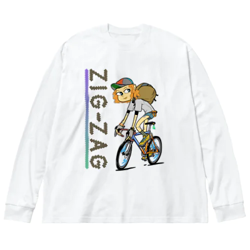 “ZIG-ZAG” 1 ビッグシルエットロングスリーブTシャツ