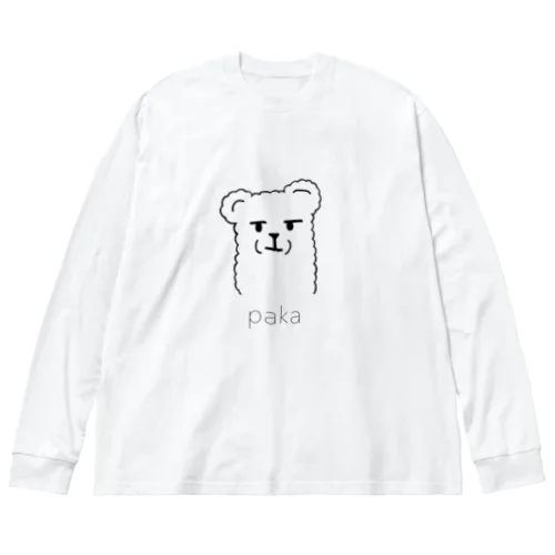 微妙にかわいいアルパカ ビッグシルエットロングスリーブTシャツ