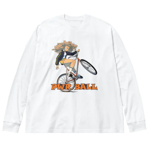 "PWR BALL" Big Long Sleeve T-Shirt