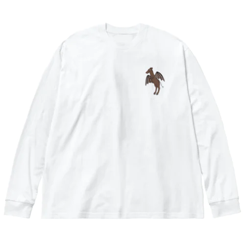 未確認生物　ジャージーデビル（ワンポイント） Big Long Sleeve T-Shirt