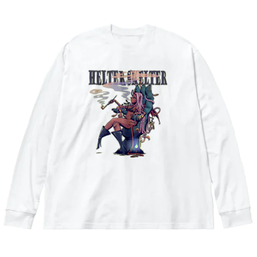 "HELTER SKELTER" ビッグシルエットロングスリーブTシャツ