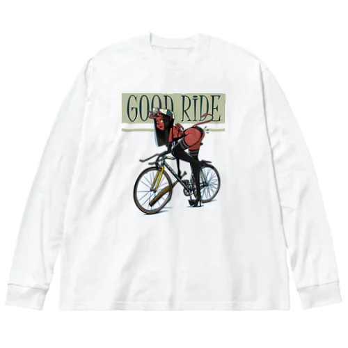 "GOOD RIDE" ビッグシルエットロングスリーブTシャツ
